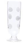 Vietri Drop Champagne Glass In White