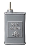 Vietri Lastra Stoneware Olive Oil Container In Gray