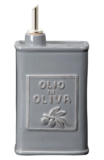 Vietri Lastra Stoneware Olive Oil Container In Gray