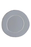 Vietri Lastra Collection Salad Plate In Grey