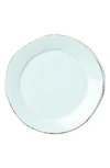 Vietri Lastra Stoneware Salad Plate In Aqua