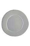 Vietri Lastra Stoneware Dinner Plate In Grey