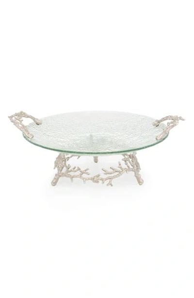 Michael Aram Ocean Reef Platter In Silver