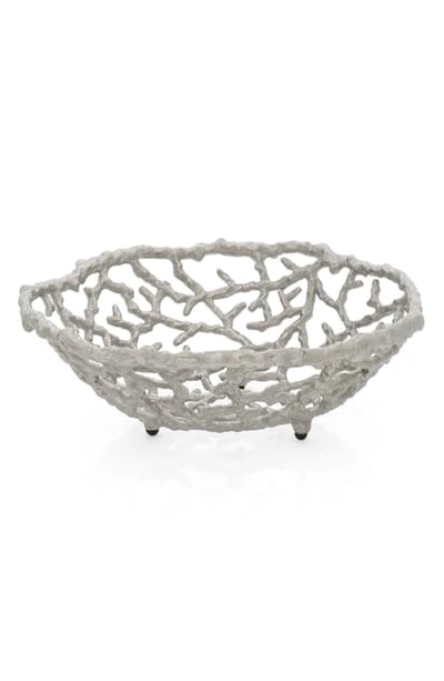 Michael Aram Ocean Reef Breadbasket In Silver