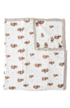 LITTLE UNICORN LITTLE UNICORN KIDS' COTTON MUSLIN QUILTED THROW,UB1704