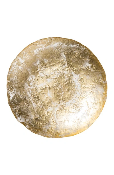 Vietri Moon Glass Centerpiece In Gold