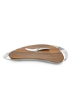 Nambe Nambé Pulse Cheese Board With Knife In Brown