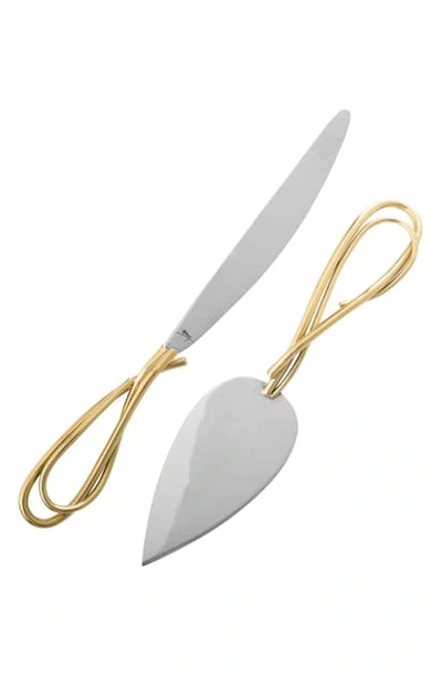 Michael Aram Calla Lily Cake Server Set In Silver