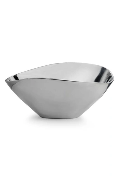 Nambe Grande Butterfly Metal Bowl In Metallic Silver