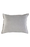 Pom Pom At Home Blake Linen Sham In Flax/ Midnight