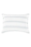 Pom Pom At Home Jackson Big Linen Accent Pillow In White/ocean