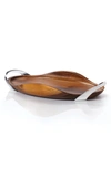 Nambe Bella Wood Tray In Silver