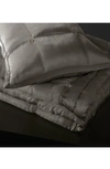 Donna Karan Collection 'surface' Silk Charmeuse Quilt In Charcoal