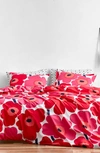Marimekko Unikko Comforter & Sham Set In Red
