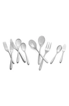 Nambe 45-piece Bend Stainless Steel Flatware Set In Silver