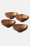 Nambe Butterfly Individual Salad Bowls, Set Of 4