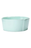 Vietri Lastra Serving Bowl In Aqua - Medium