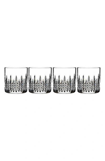 WATERFORD LISMORE CONNOISSEUR DIAMOND SET OF 4 LEAD CRYSTAL TUMBLERS,1058303