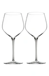 Waterford Elegance Set Of 2 Fine Crystal Cabernet Sauvignon Glasses In Clear