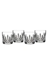 WATERFORD WATERFORD LISMORE SET OF 4 LEAD CRYSTAL STRAIGHT SIDED TUMBLERS,1058266
