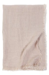 Pom Pom At Home Trestles Antique White Oversized Throw In Blush