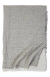 POM POM AT HOME HERMOSA OVERSIZED COTTON & LINEN THROW BLANKET,JC-1000-LGC