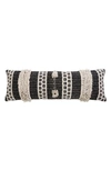 Pom Pom At Home Sawyer Accent Pillow In Charcoal/ Ivory