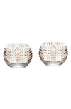 BACCARAT EYE SET OF 2 LEAD CRYSTAL VOTIVES,2810638