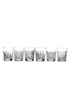 WATERFORD CONNOISSEUR SET OF 6 LEAD CRYSTAL DOUBLE OLD FASHIONED GLASSES,1058368