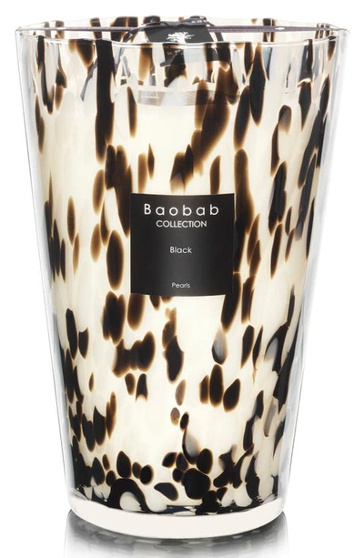 Baobab Collection Black Pearls Candle In Black- Extra Large