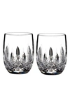 Waterford Lismore Connoisseur Whiskey Rounded Tumbler Glass, Set Of 2 In Clear