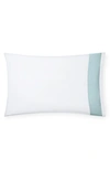 Sferra Casida 200 Thread Count Pillowcase In White Poolside