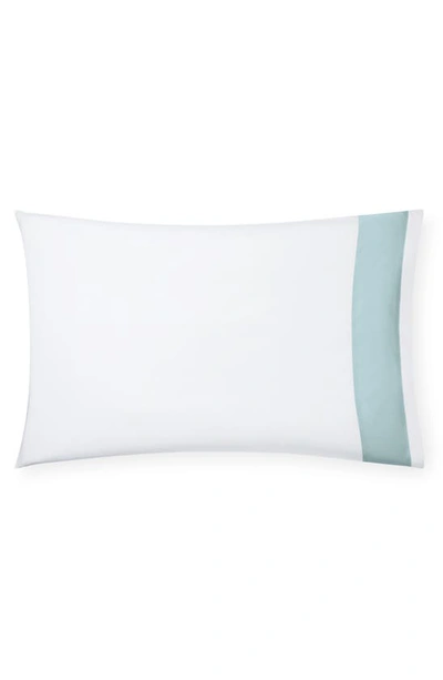 Sferra Casida 200 Thread Count Pillowcase In White Poolside