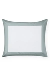 Sferra Casida Sham In White/seagreen
