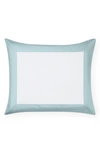 Sferra Casida Euro Sham In White/ Poolside