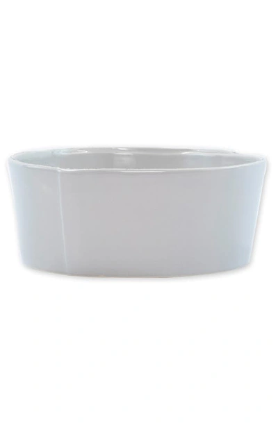 Vietri Lastra Medium Stoneware Serving Bowl In Light Gray