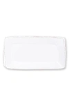 Vietri Lastra Rectangular Stoneware Platter In White