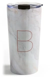 Deny Designs Marbled Monogram Travel Mug