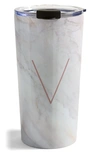 Deny Designs Marbled Monogram Travel Mug