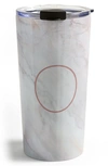 Deny Designs Marbled Monogram Travel Mug