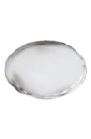 Vietri Large Aurora Stoneware Platter In Ash