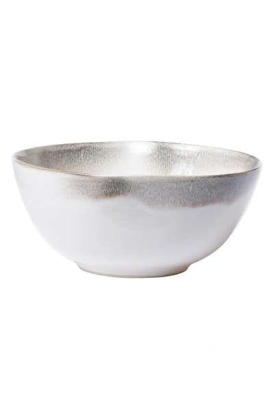 Vietri Medium Aurora Stoneware Bowl In Grey