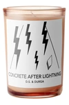 D.s. & Durga Concrete After Lightning Scented Candle In White