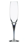 Orrefors Intermezzo Champagne Flute In Clear/ Blue