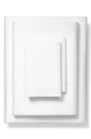 Boll & Branch Classic Hemmed 300 Thread Count Organic Cotton Sheet Set In White
