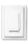 Boll & Branch 360 Thread Count Organic Cotton Percale Sheet Set In White