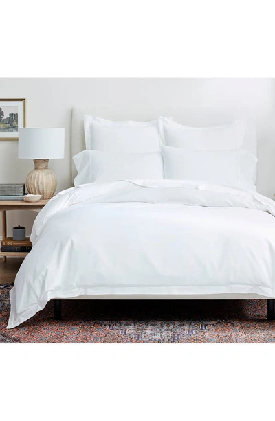 Boll & Branch Signature Hemmed Duvet Set In White