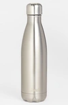 S'WELL THE SHIMMER COLLECTION SILVER LINING INSULATED STAINLESS STEEL WATER BOTTLE,TWB-SLVR07