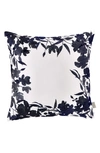 Ted Baker Floral Frame Decorative Pillow, 18 X 18 In Blue