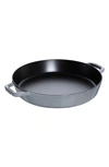 Staub 13-inch Enameled Cast Iron Double Handle Fry Pan In Graphite